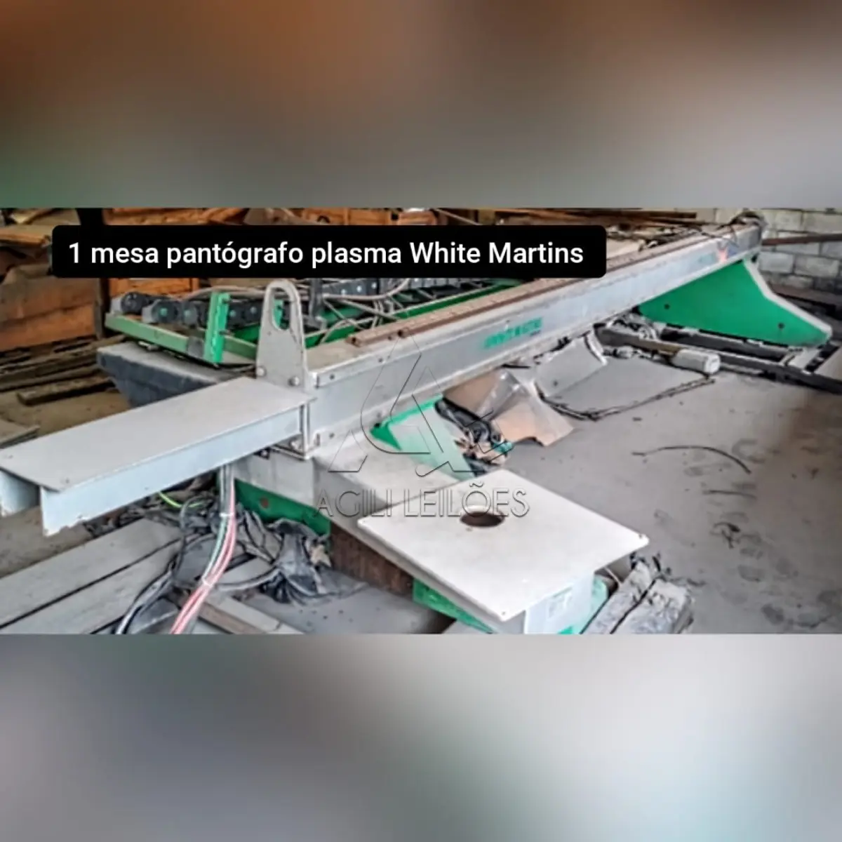 1 Pantógrafo Plasma 3000 HD White Martins. Faltam CNC e tocha