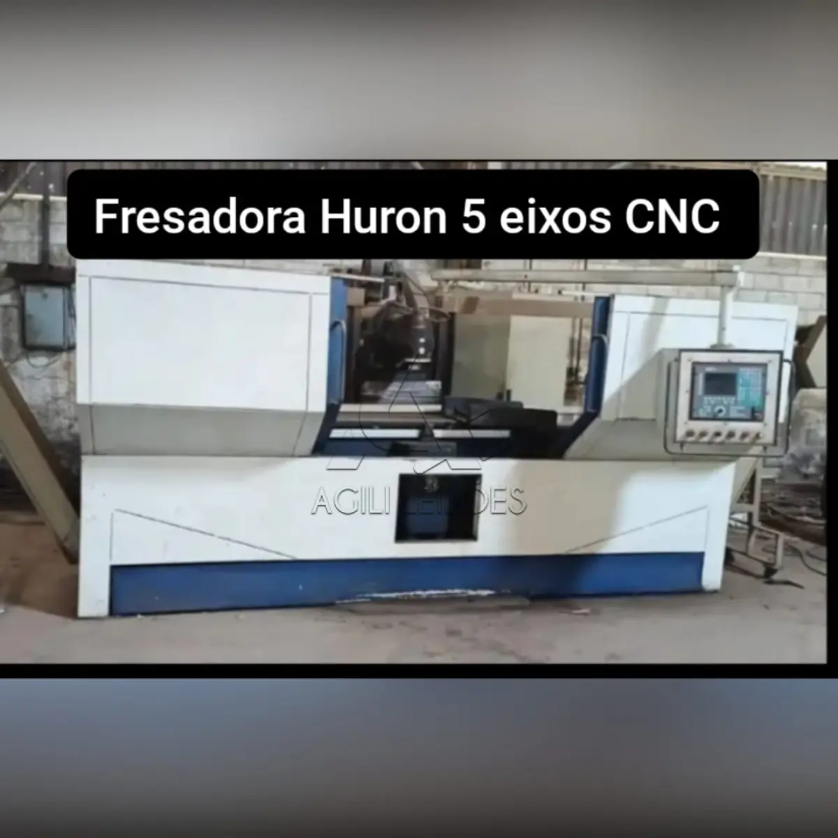 1 Fresadora de mesa HURON MX5. Ano 1989. Retrofit com comando CNC FAGOR em 2004.