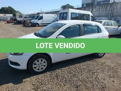 LOTE 002 - Veículo VW/GOL TRENDLINE 1.6 8v FLEX, chassi 9BNWAB45UXGP042118, placa QHI7575, álcool/gasolina, ano/modelo 2015/2016, 104cv, cor branca cristal, patrimônio 19721.