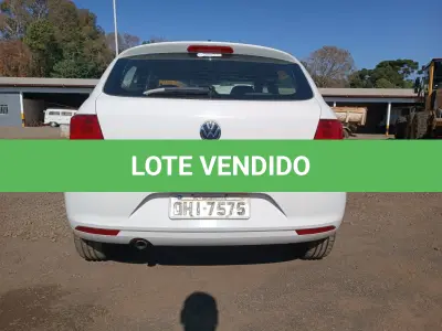 LOTE 002 - Veículo VW/GOL TRENDLINE 1.6 8v FLEX, chassi 9BNWAB45UXGP042118, placa QHI7575, álcool/gasolina, ano/modelo 2015/2016, 104cv, cor branca cristal, patrimônio 19721.