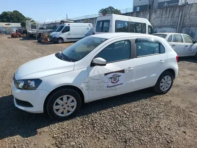 LOTE 002 - Veículo VW/GOL TRENDLINE 1.6 8v FLEX, chassi 9BNWAB45UXGP042118, placa QHI7575, álcool/gasolina, ano/modelo 2015/2016, 104cv, cor branca cristal, patrimônio 19721.