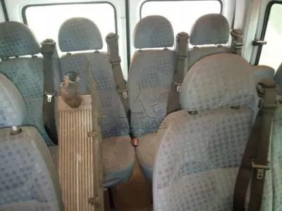 LOTE 001 - MICROÔNIBUS (VAN), Placas IVE0558, RENAVAM 00600389472, Patrimônio 6742, Marca/Modelo I/Ford Transit TCA MIC, Ano 2013/2013, Diesel, Potência 125CV, Chassi WFODXPTDFDTB68755, 3 portas. Avaliação R$ 5.000,00.