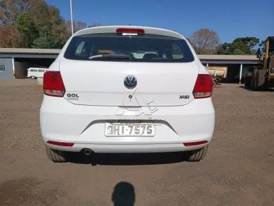 LOTE 002 - Veículo VW/GOL TRENDLINE 1.6 8v FLEX, chassi 9BNWAB45UXGP042118, placa QHI7575, álcool/gasolina, ano/modelo 2015/2016, 104cv, cor branca cristal, patrimônio 19721.