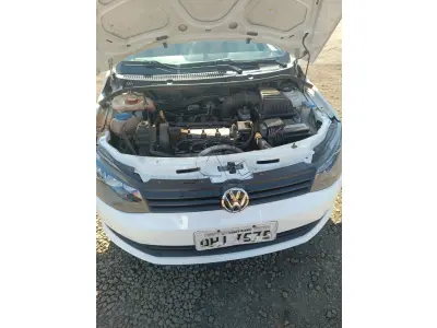 LOTE 002 - Veículo VW/GOL TRENDLINE 1.6 8v FLEX, chassi 9BNWAB45UXGP042118, placa QHI7575, álcool/gasolina, ano/modelo 2015/2016, 104cv, cor branca cristal, patrimônio 19721.